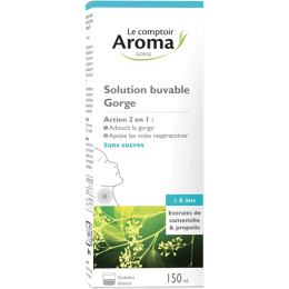 Solution buvable gorge - Le comptoir Aroma