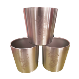 Set de 3 gobelets en inox