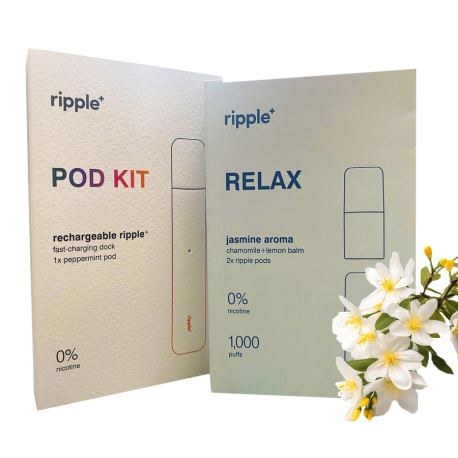 Duo Ripple+ Kit + Relax Pods - 1500 Puffs