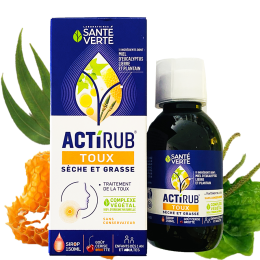 Actirub sirop - Santé Verte - Vue de face