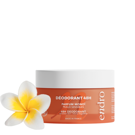 ENDRO déodorant bio peaux sensibles - parfum Monoï