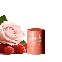 Déodorant stick rechargeable bio rose-framboise Endro