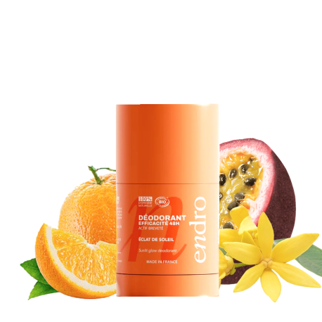 Déodorant stick rechargeable bio éclat de soleil Endro