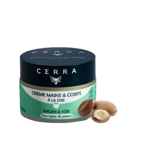CERRA crème mains & corps Argan & Soie 50ml