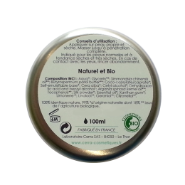CERRA crème mains - corps - argan et soie - 100ml verso
