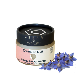 CERRA crème de nuit argan et bourrache 50ml