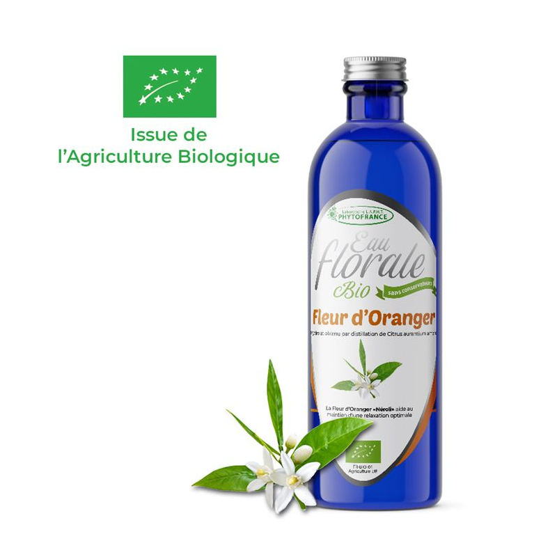 Eau Florale Biologique de Fleurs d'oranger (Hydrolat) - L