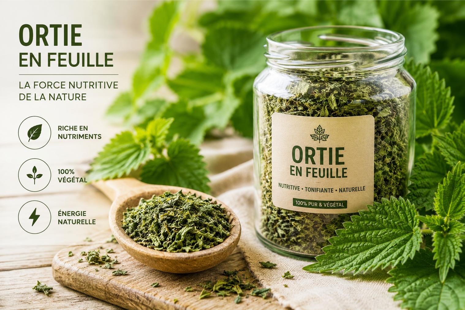 Ortie en feuilles