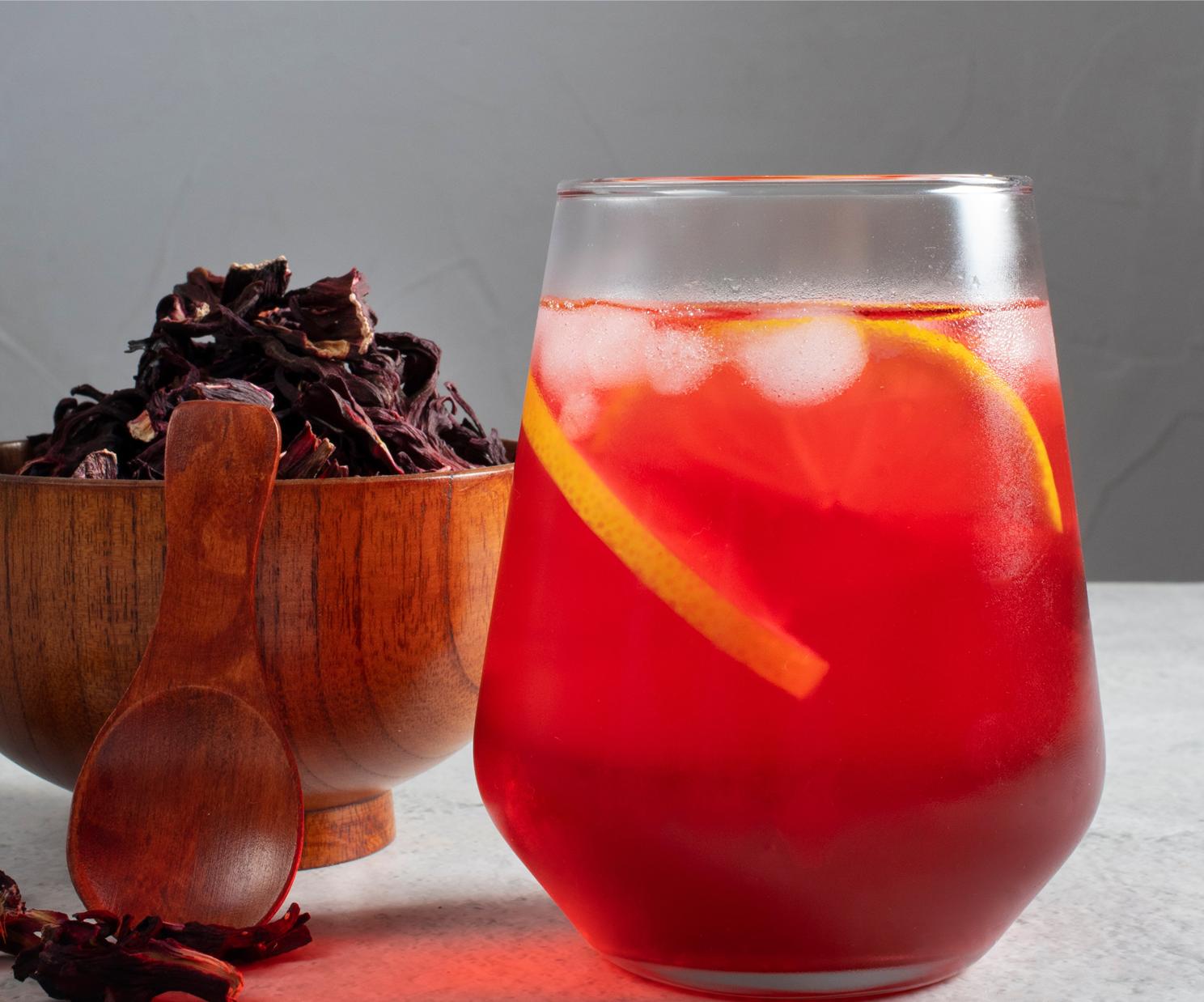 Tisane froide hibiscus citron
